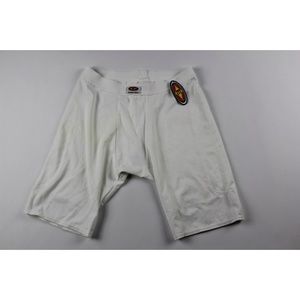 Easton Mens Athletic Sliding Shorts White Sz 44